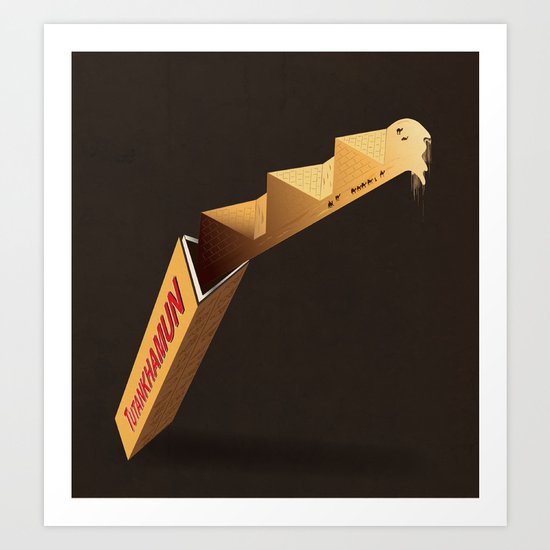 Chocolate Pyramids Art Print