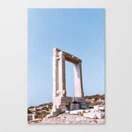 Ancient Portara in Greece | Summer Travel Photography Canvas Print