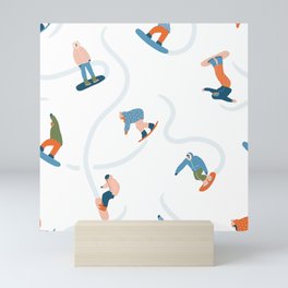Snowboarding Mini Art Print