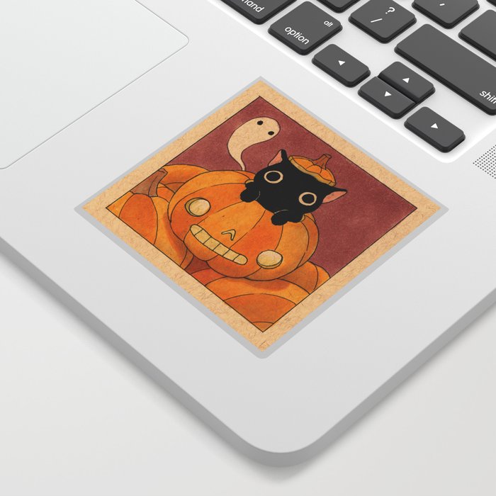 Halloween Cat 01 Sticker