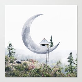Moon House Canvas Print