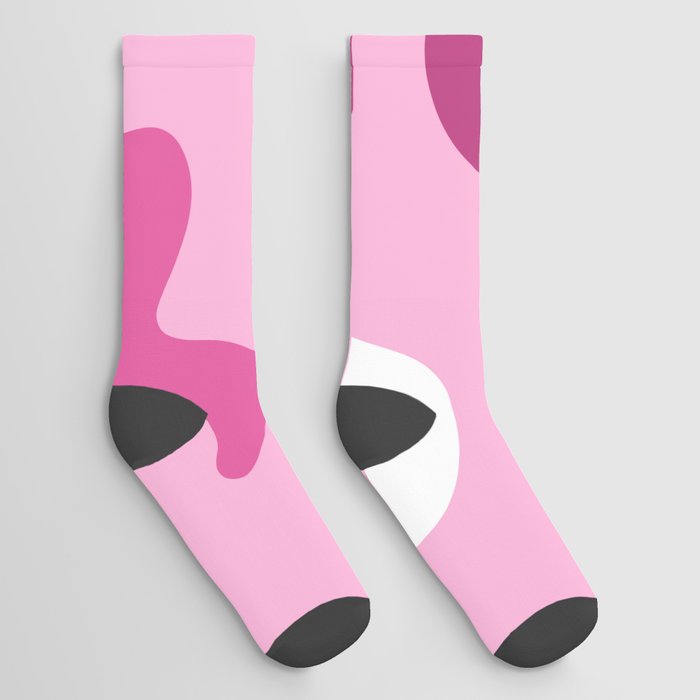 Abstract soft geometry composition 1 Socks