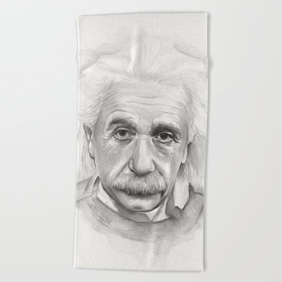 Albert Einstein Beach Towel