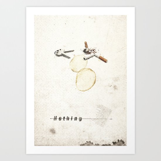 Nothing (...) | Collage Art Print