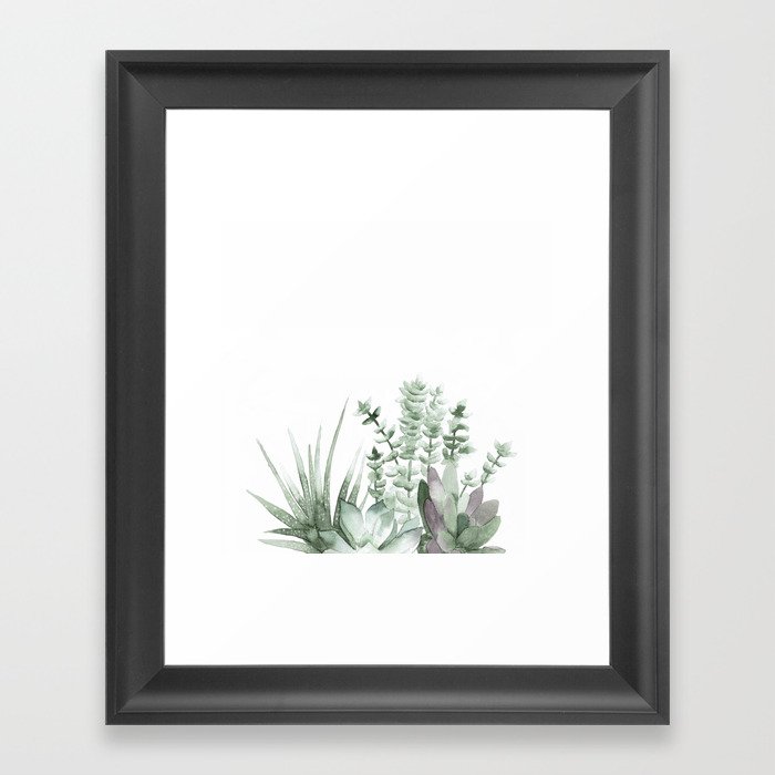 Succulent Framed Art Print
