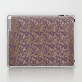 Royal Magnolia Seamless Pattern Purple Laptop Skin