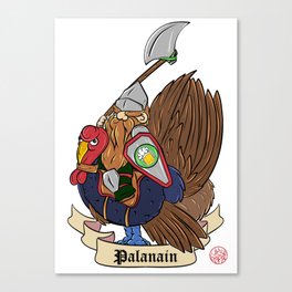 Paladin dwarf Canvas Print