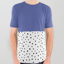 Very Peri + Polka Dots  All Over Graphic Tee