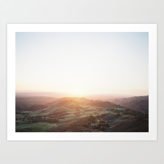 California Sunset Art Print