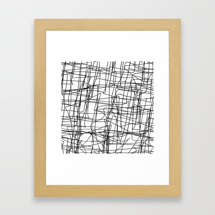 Mind Map Framed Art Print