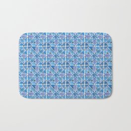 Watercolor Moroccan Tile Two Bath Mat | Bluewatercolor, Globallyinspired, Gert Co, Watercolor, Tile, Moroccan, Watercolordesign, Gertandco, Eclectic, Painting 