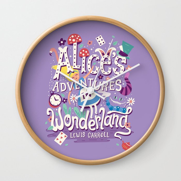 Alice's Adventures in Wonderland - Lewis Carroll Wall Clock