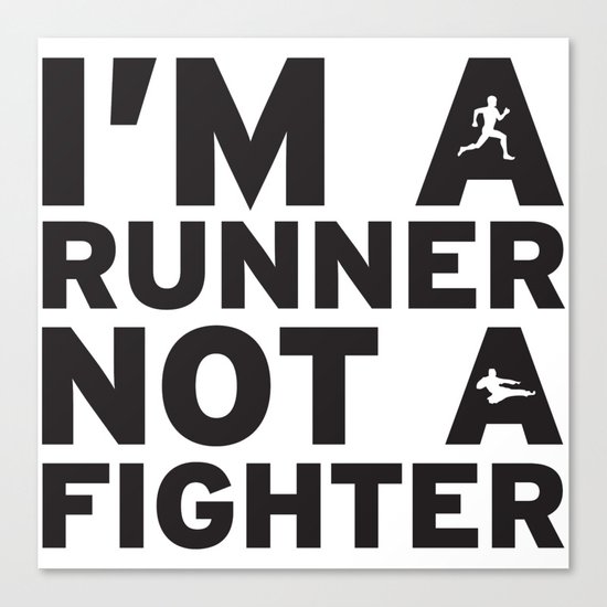i'm a runner Canvas Print