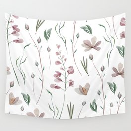 Summer and Flowers Wall Tapestry