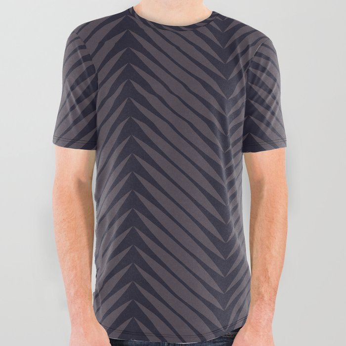 Palm Symmetry - Midnight All Over Graphic Tee