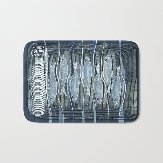 Fish Food Bath Mat