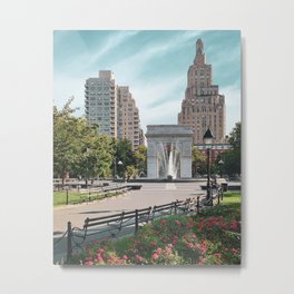 Washington Square Park Metal Print | Skyscraper, Newyork, Northamerica, Photo, Cityscape, Urbanarea, Urban, Metropolitanarea, City, Sky 