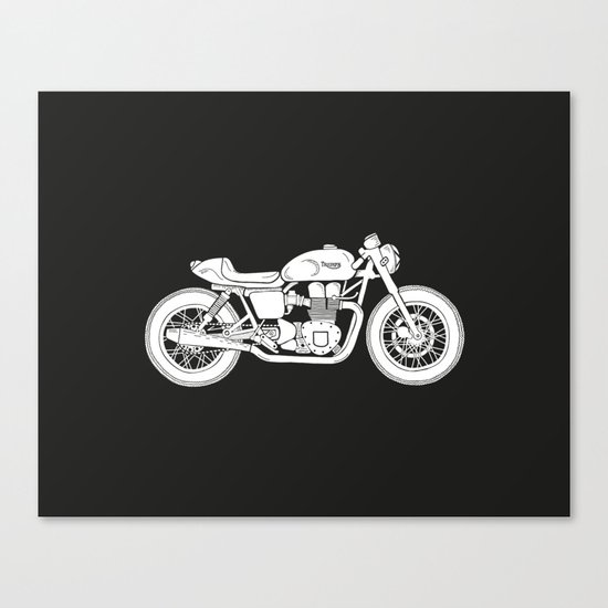 Triumph Bonneville - Cafe Racer series #3 Canvas Print