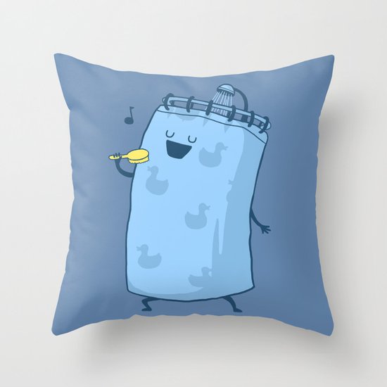 Singing In The Shower? Throw Pillow