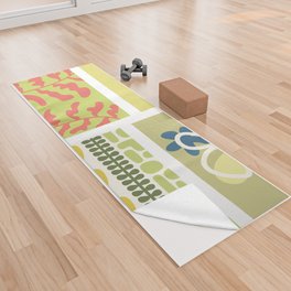 Assemble patchwork composition 18 Yoga Towel