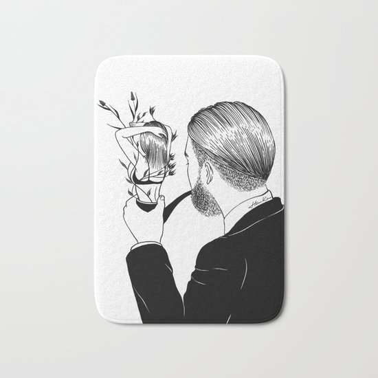 Man In Love Bath Mat