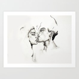The Kiss Art Print