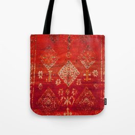 Vintage Heritage Moroccan Carpet Design Tote Bag