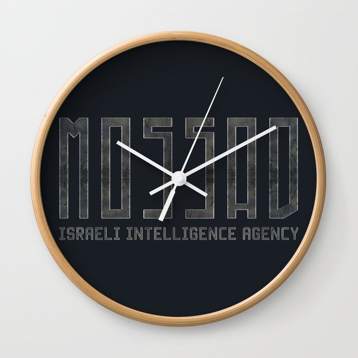 Mossad - Israeli Intelligence Agency Wall Clock