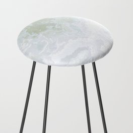 Light green cloudy Marble layout on solid sheet of wallpaper. Concept of home décor and interior designing Counter Stool