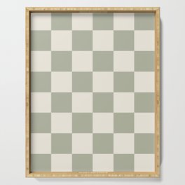 Checkered (Sage Cream) Serving Tray