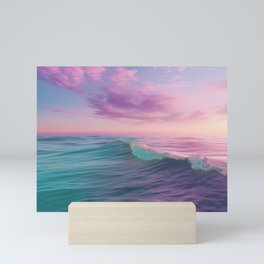 Candy Waves | Pastel Ocean Shoreline off Coast of California Art Print | 03 Mini Art Print