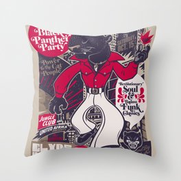 The Black Panther Party Throw Pillow