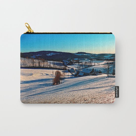 Smooth hills in winter wonderland Carry-All Pouch