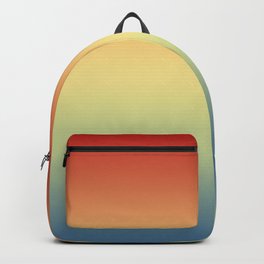 Aega - Colorful Classic Abstract Minimal Retro 70s Color Gradient Backpack