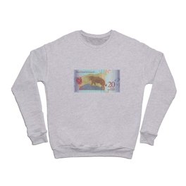 20 bolivares venezuelan banknotes collage Crewneck Sweatshirt