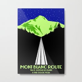 Mont Blanc Alps railway route Metal Print