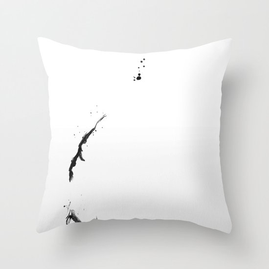 balloon as vase 1/4 Throw Pillow