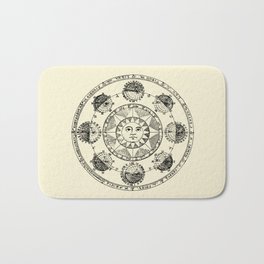 Horoscope Astral Wheel Bath Mat