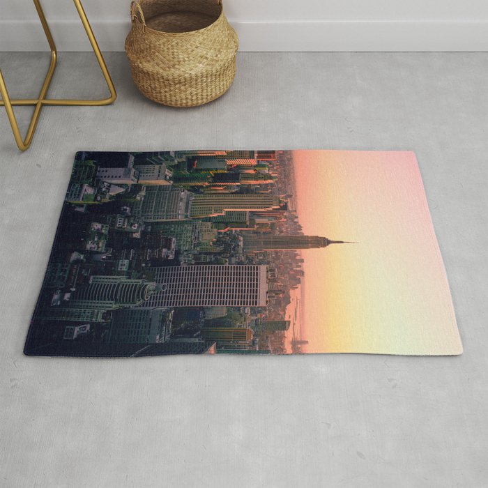 New York City Skyline Rug by Groppo Society6