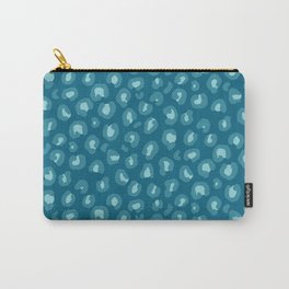 Leopard Print in Blue Carry-All Pouch