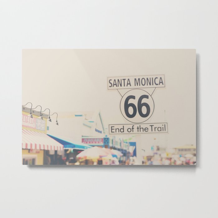 the end of route 66 ... Metal Print