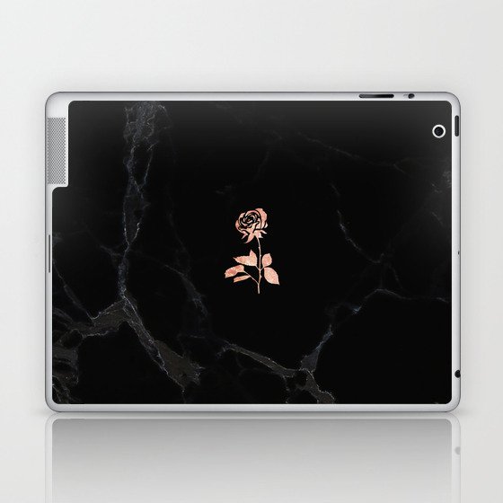 Forever Petal (Black Rose) Laptop & iPad Skin