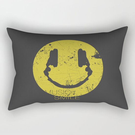 Music Smile Rectangular Pillow