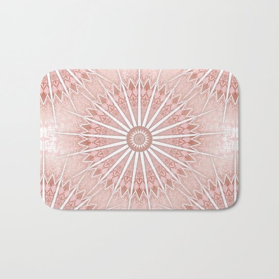 Blush Apricot Mandala Bath Mat
