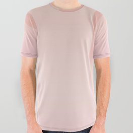 Goldendoodle Laying on Pastel Pink Podium All Over Graphic Tee