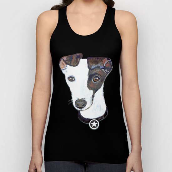 Greyhound Portrait Unisex Tank Top