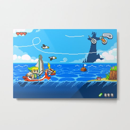 The Legend of Zelda: Wind Waker Advance Metal Print