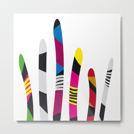 colored sticks 3 Metal Print