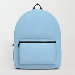 Uranian Blue Solid Color Popular Hues Patternless Shades of Blue Collection - Hex #AFDBF5 Backpack | Colour, Pastel, Singlecolor, Onecolor, Pale, Light, Color, Singlecolour, Blue, Solid 