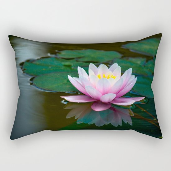 Water Lily Rectangular Pillow